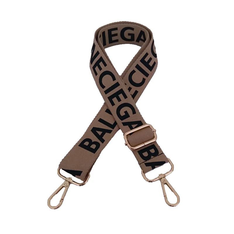 
 Модные регулируемые плечевые ремни с надписью для сумок, съемный широкий плечевой ремень в стиле ретро, универсальный Сменный ремень для сумки  