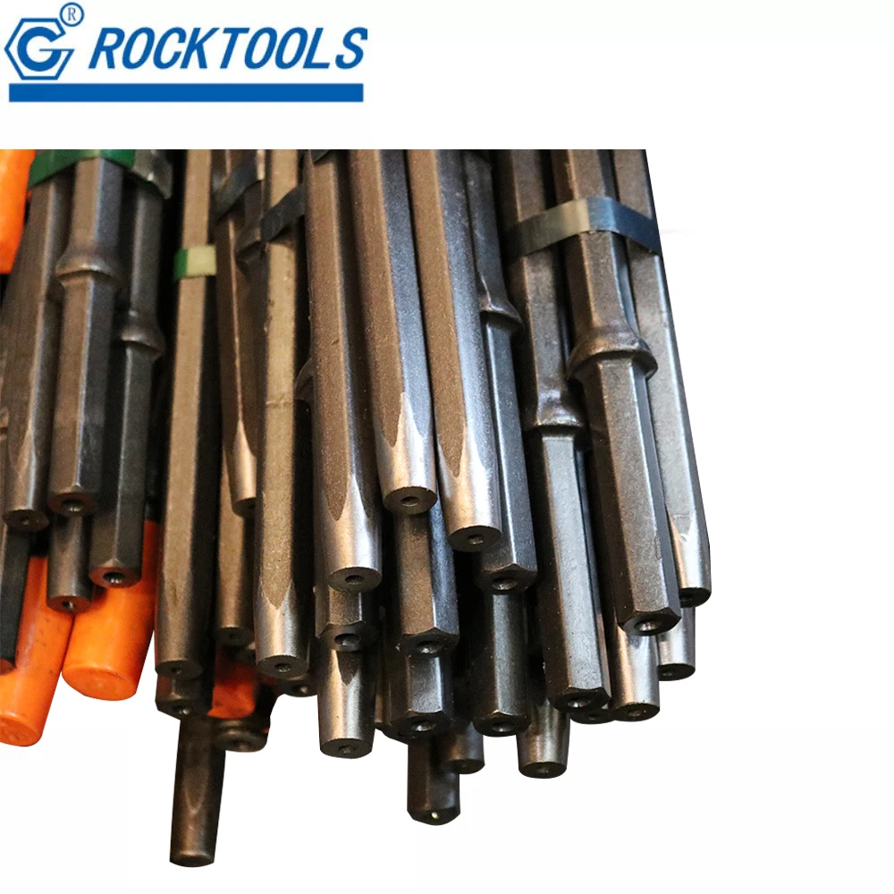 Gss Rock tools 11 Degree Taper Drilling Rods For Pneumatic Rock Drill Quarrying