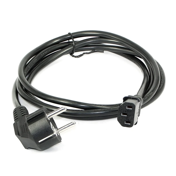 Dongguan Guangying EU UK Italy type 110V/220V PC Power Supply Cable for Laptop/Desktop Computer