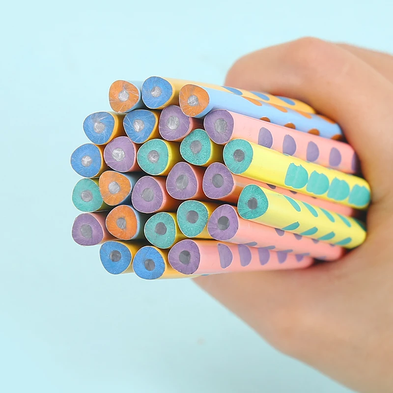 Cheap Price Woodless Hole HB Pencil Wood Free Plastic Standard Pencils for School Students Office Stationery