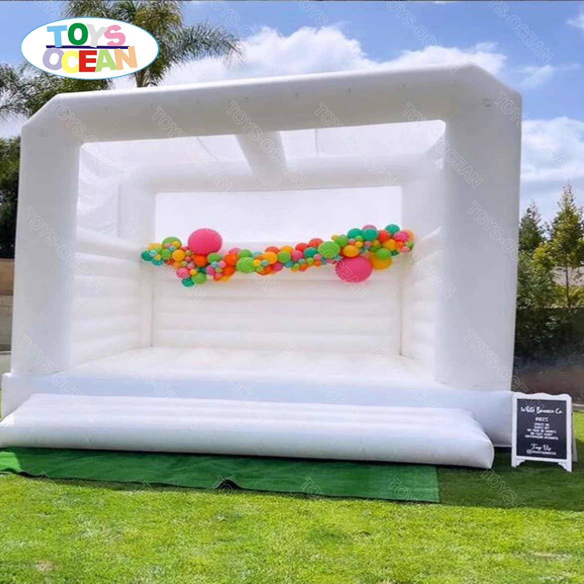 
New Commercial White Bouncy Castle Wedding Inflatable Bounce House Bouncy Jumping Bouncer for Sale 