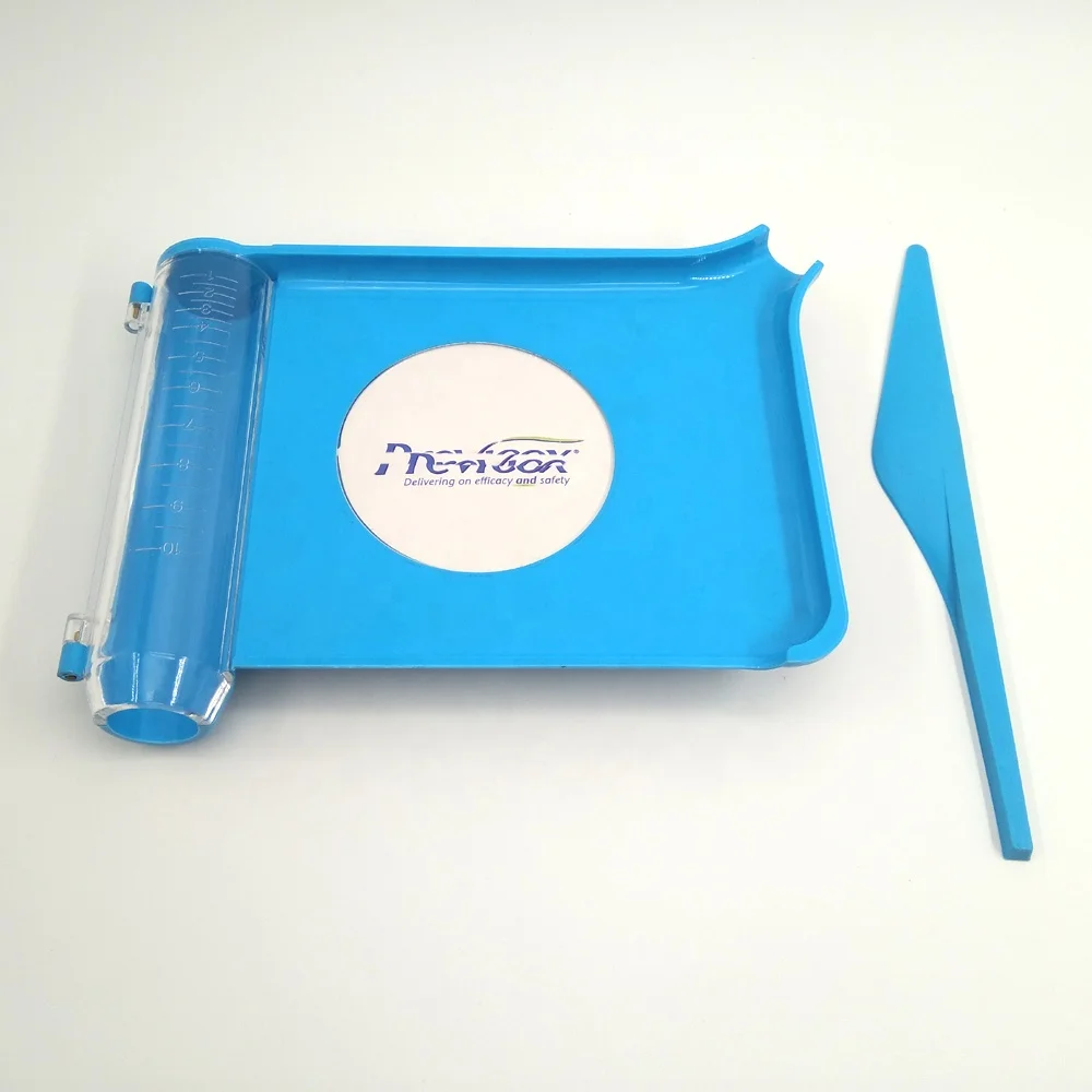 plastic medical tablet pill counting tray with spatula