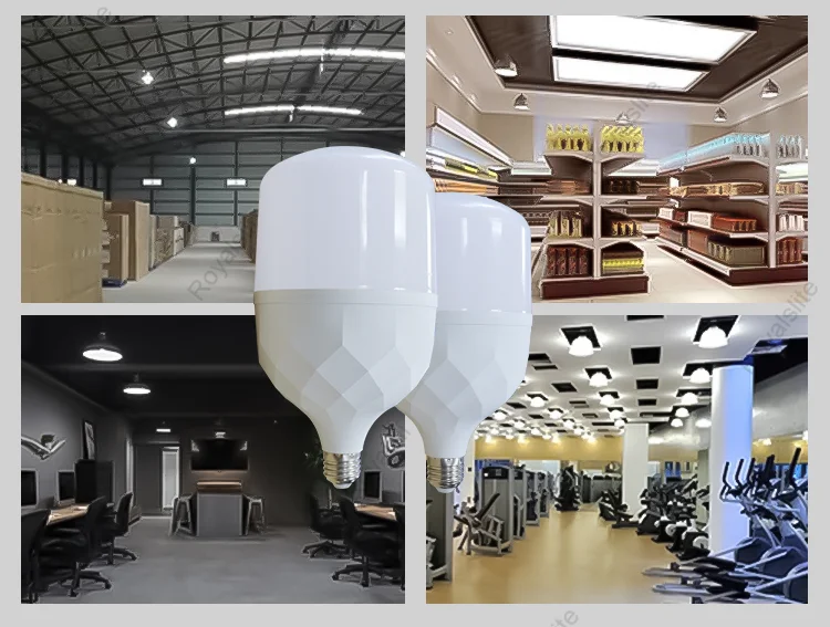 Custom CE White T Shape Bulb PP Aluminum LED Bulb 5w 9w 13w 18w 28w 38w 48W 60W B22 E27 Led Bulb