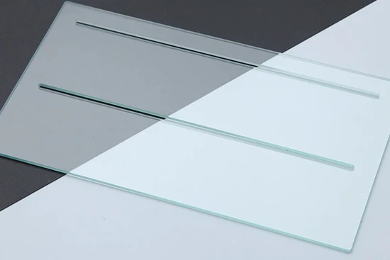 Custom irregular flat shape glass pieces with polished and grinded edge