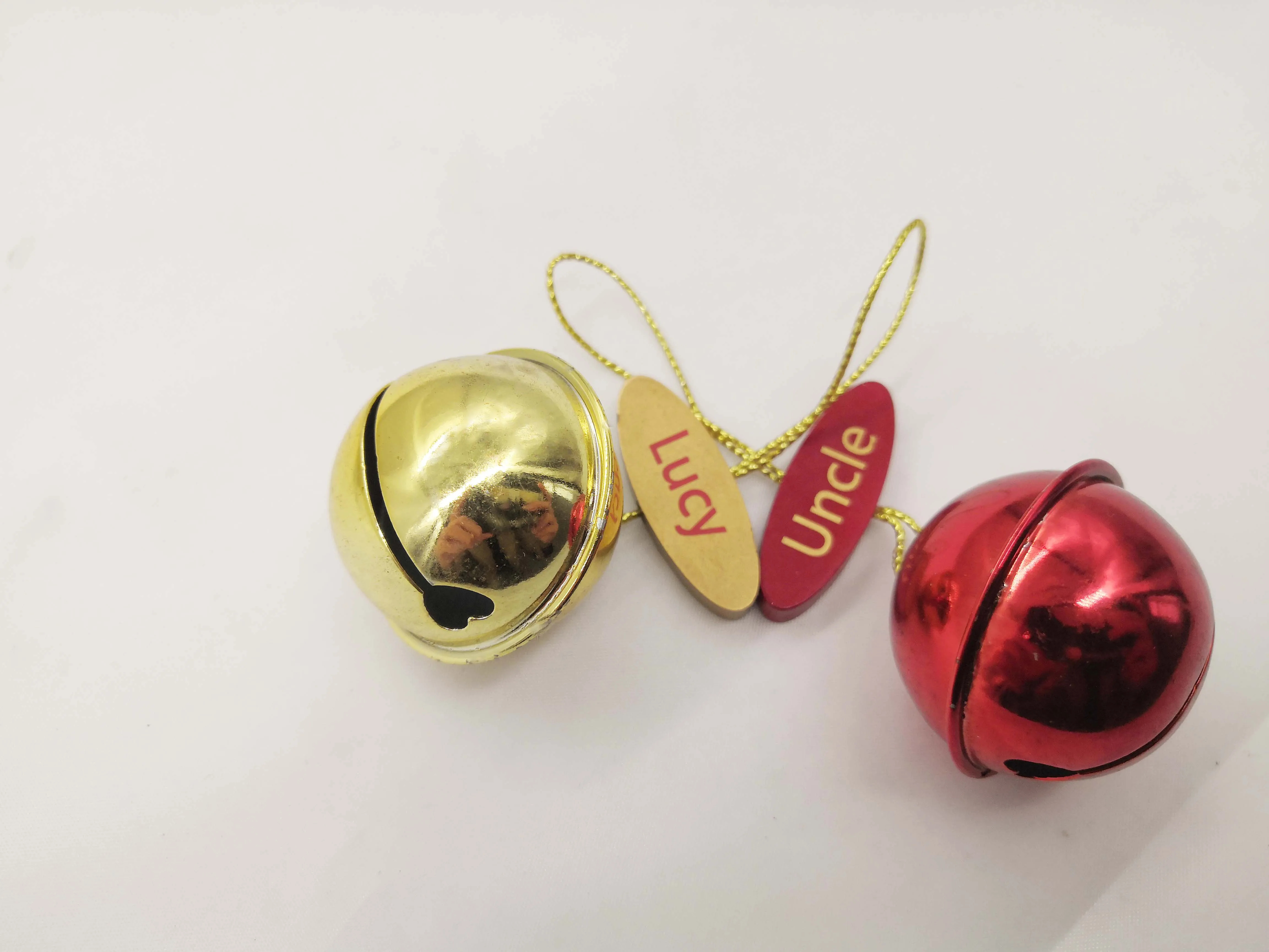 Customized personalized metal bell decorated  Christmas tree