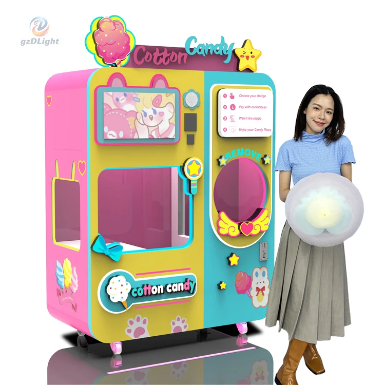 Factory Wholesale Cotton Candy Machine Mini Commercial Snack Food Processing Equipment