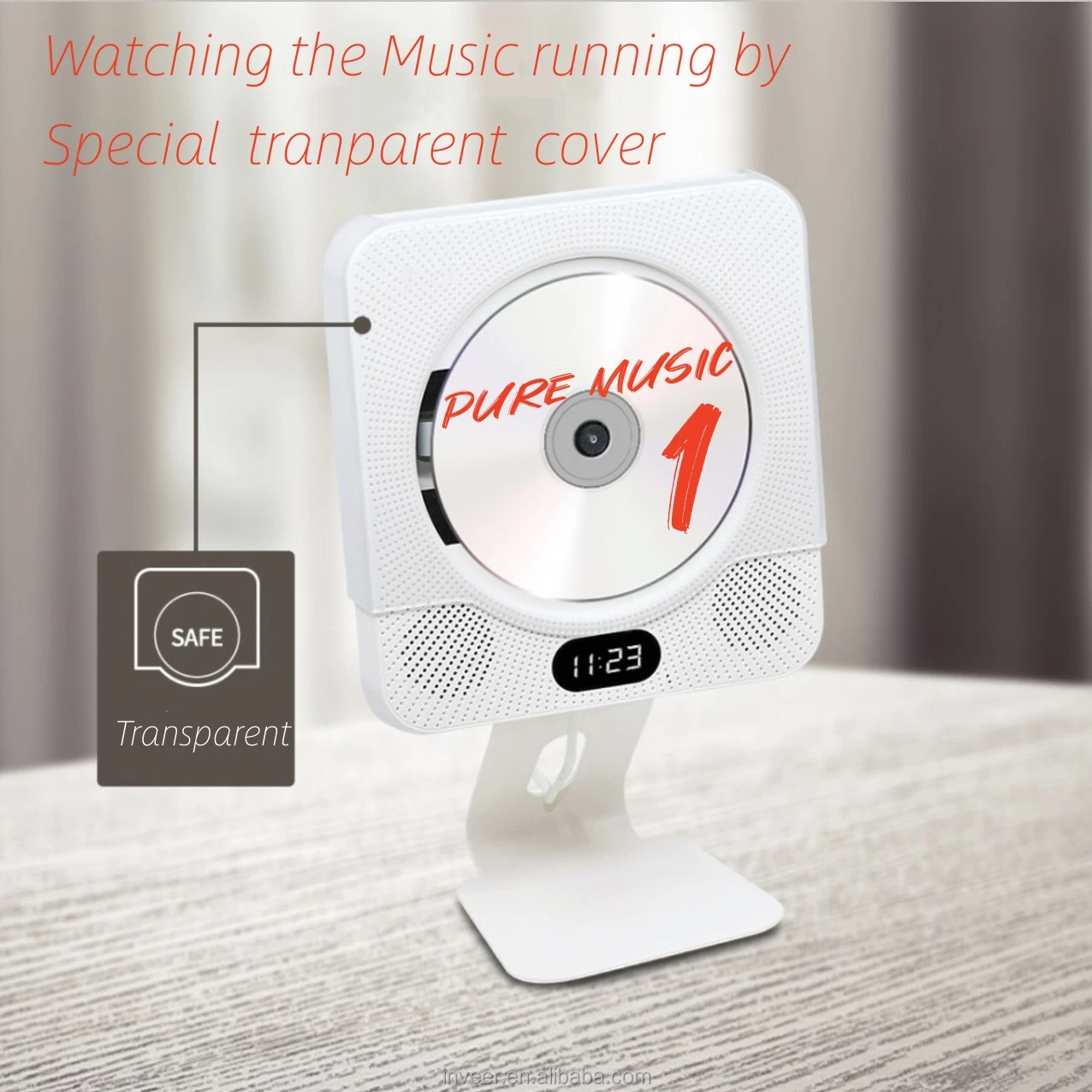 Новая функция inveer BT и FM-радио, вертикальный DVD-плеер с динамиком, Выходная модель M1DVD на 10 Вт