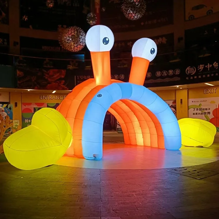 Giant Inflatable Sea Creature,Inflatable Decoration Cartoon,Inflatable Orange Smile Crab