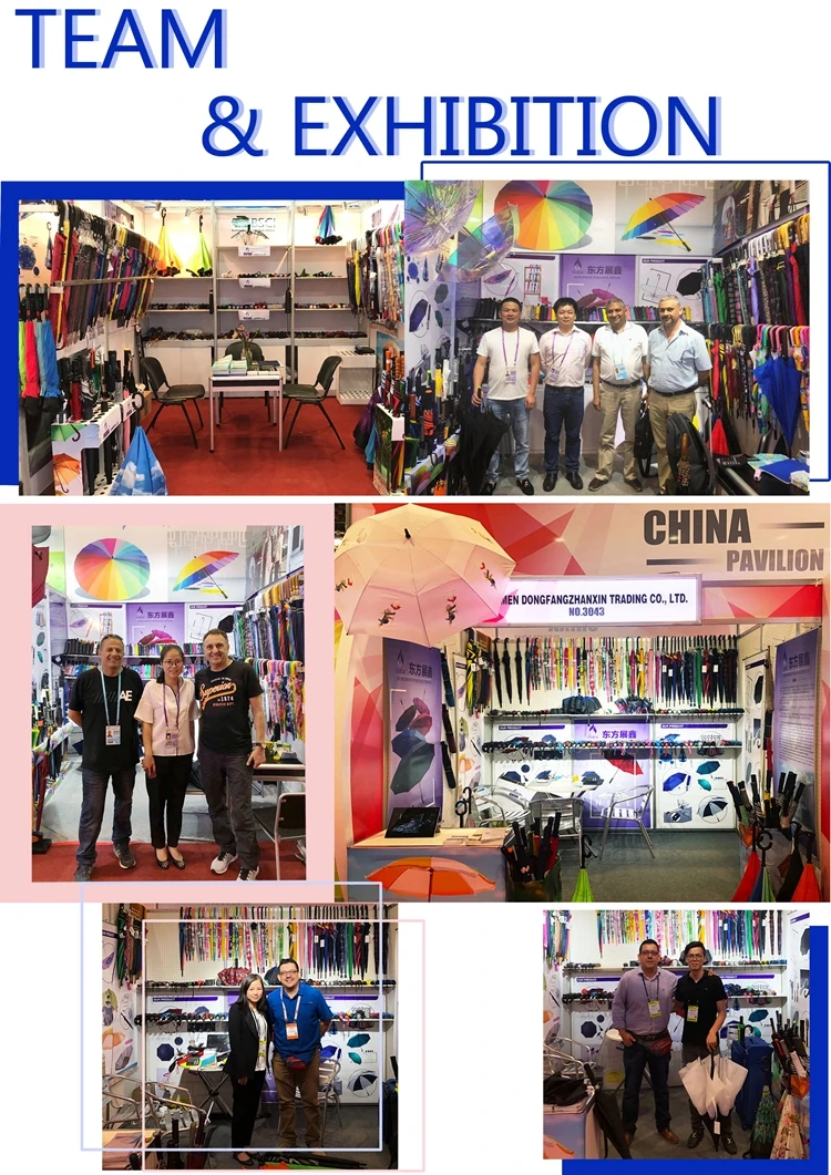 Ovida New Arrival 24 Ribs Advertising Gift Umbrella Special  Chameleon Large Golf Umbrella With Wooden Handle For Promotion