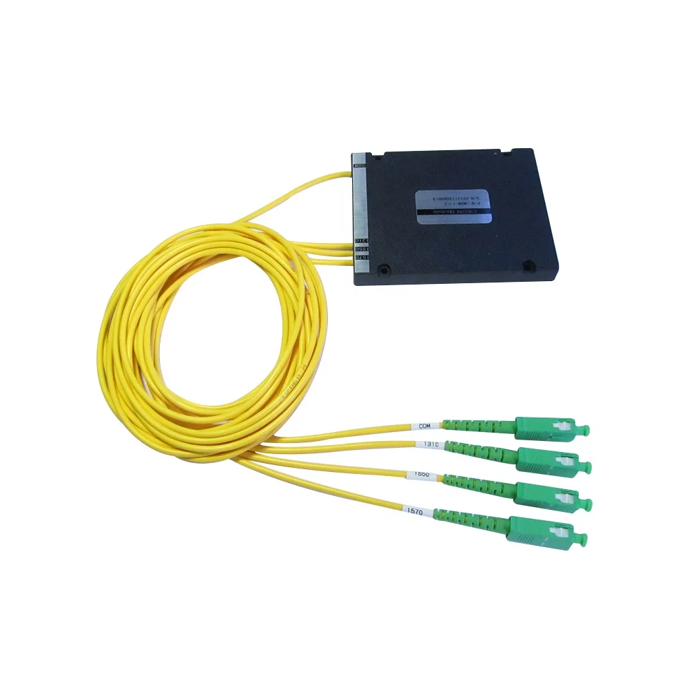 4CH Channel CWDM Module MUX+DEMUX Module 1260-1650nm With SC/FC/LC/ST Connector