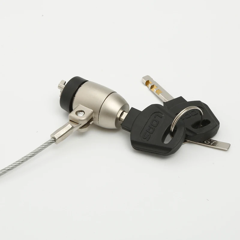 Huili factory whole sale SL-046 laptop computer notebook cable lock with master key