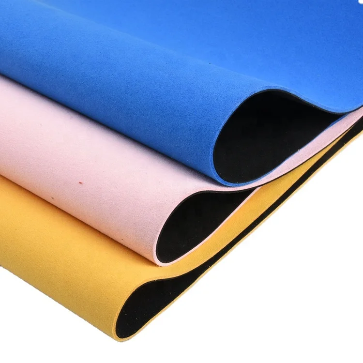 Colors can be combined arbitrarily 2.0-2.2mm Two-tone Microfiber Suede Leather for Fitness Grips Weight Lifting Hand Guard