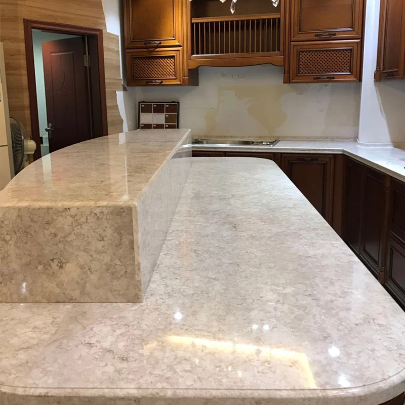Lightweight Easy Install Artificial Marble Easy Install Big Slab 6-30 mm Solid Surface Marble Sheets