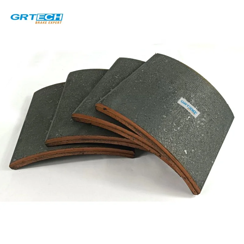 47115-420 ceramic material undrilled rear truck brake linings for Isuzu