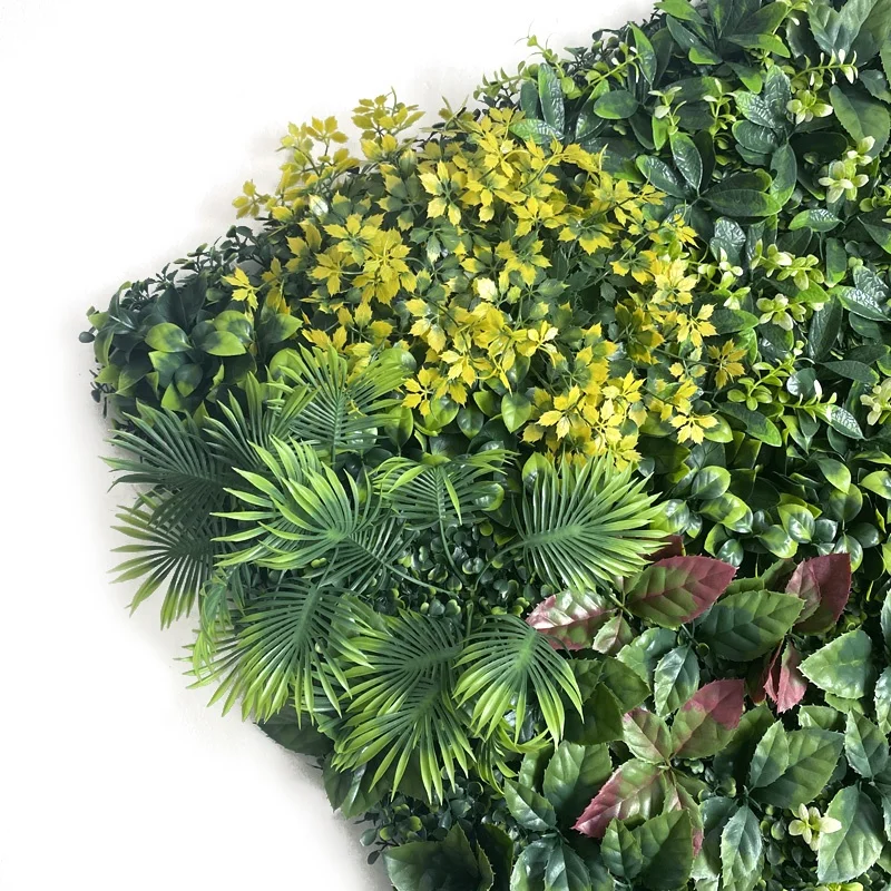 100cm Wall Plants Artificial Europe Easy Green Decoratinve Outdoor Panels Grass Fence Wall Mounted Artificial Plant Wall