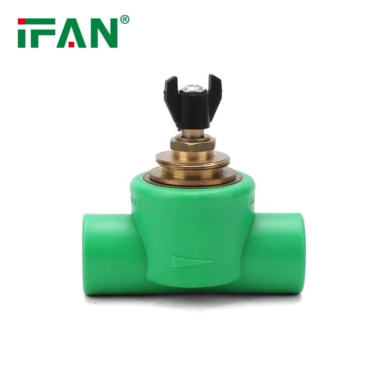 IFAN Fast Delivery ASTM F2389 Valve PPR 20-32MM High Quality PPR Valve Green Color PPR Concealed Valve