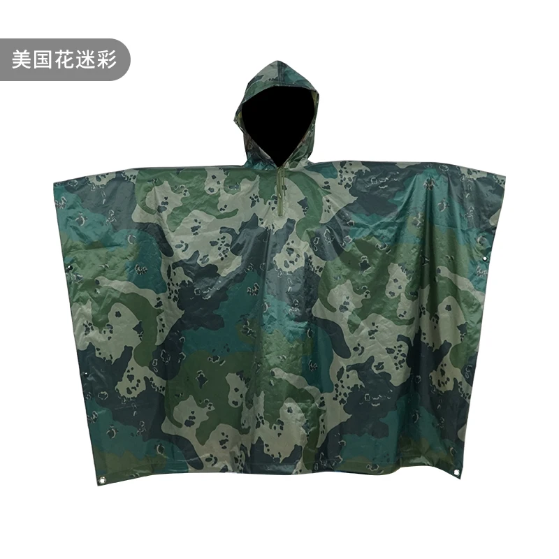 Rainfreem outdoor polyester reusable poncho waterproof camping rain poncho