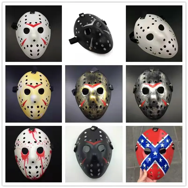 Jason Plastic Customize Cosplay Costume Explosive Halloween Masquerade Jason Hockey Party Mask