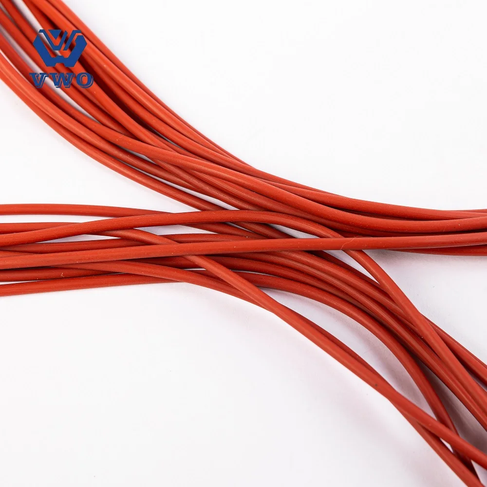 FKM Brown  Rubber  Silicon Nbr Solid Round Strip /oil-resistant O-type Sealing Strip / FKM Material Rubber Rope