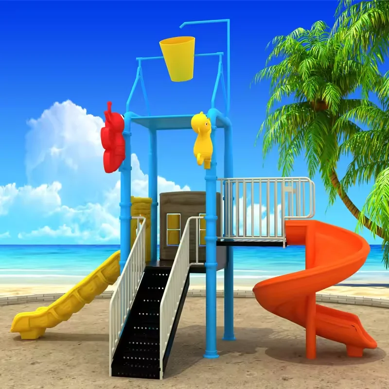 Factory Price Commercial Outdoor Amusement Park Water Playground Equipment Fun Park Water Park Swimming Pool Slide For Sale