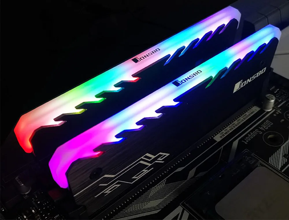 Desktop memory heat sink cooling vest RGB 256 Color Automatic Change Aluminum shell RAM Cooling Vest