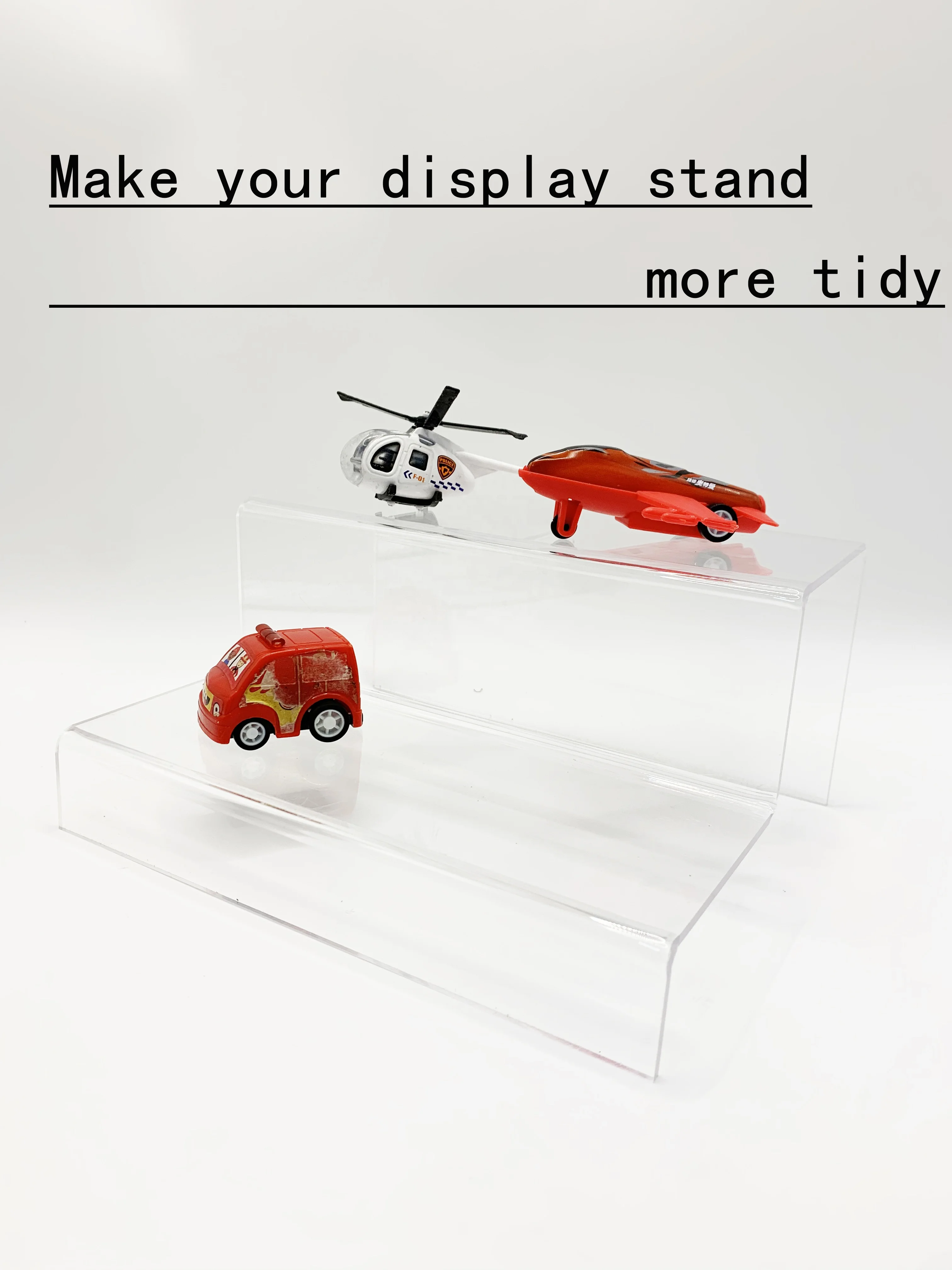 We can customized cusWhite or Black Acrylic 1/18 Scale Model Car Deluxe Display Case with LED Light