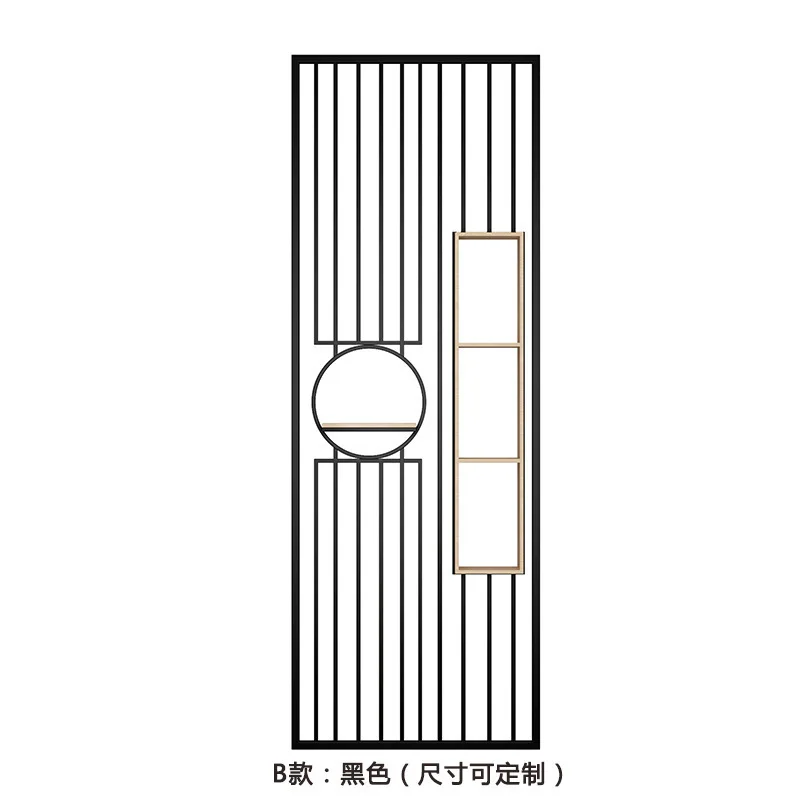 
Modern And Simple Wrought Iron Partition Light Luxury Small Apartment Living Room Entrance Hallway Screen 