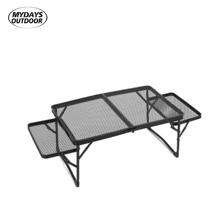 Mydaysoutdoor Portable Folding 60*40cm Camping Metal Mesh Picnic Table for Outdoor Activities