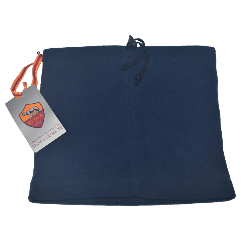 Custom logo double thicknesses acrylic yarn knit winter neckwarmer strip scarf