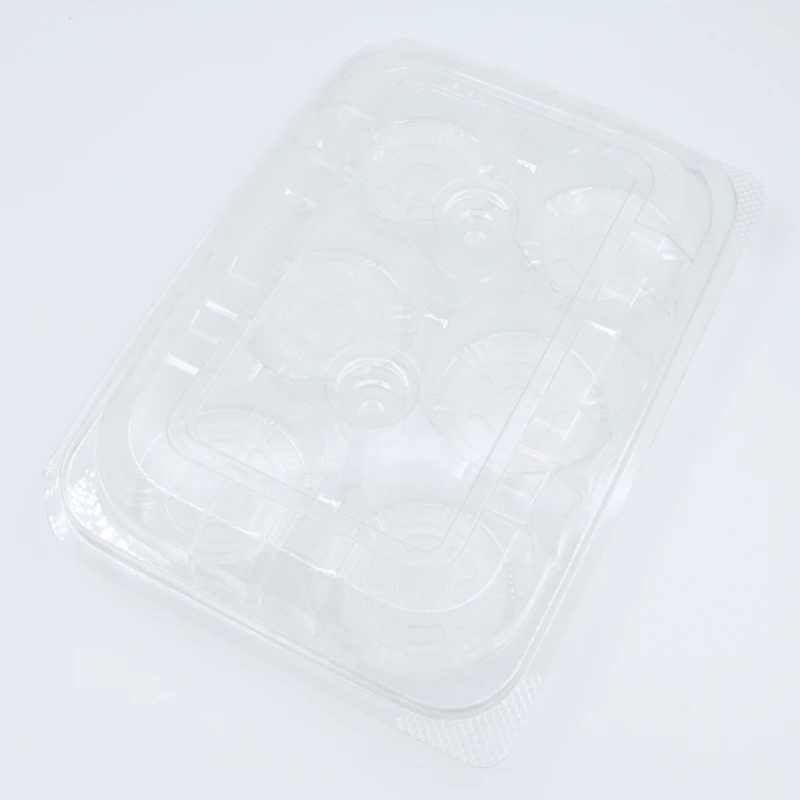 Custom Takeaway Shipping Clamshell Plastic Fruit Container PET