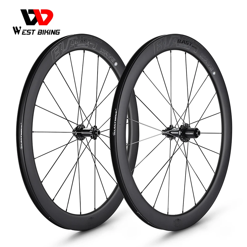 BLAST WAVE T700 Carbon Fiber Wheel Set Velocity Series Lightweight Cycling Wheel Set 38/50mm Circle Brake Plate Bike Wheel Set
