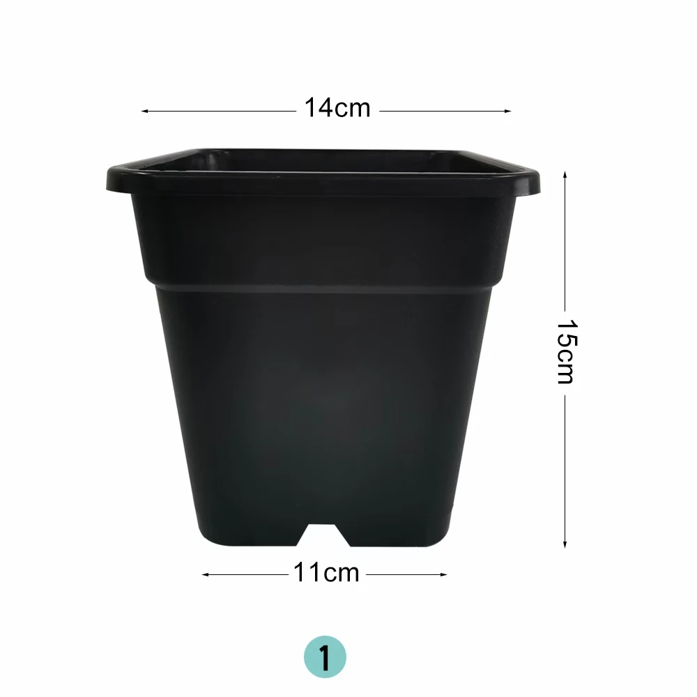 
Hot Sale Wholesale Thicken Breathable Root Control Square 1 2 3 5 Gallon Plastic Flower Pot Square Flower Pot Seedling Pot  (1600115667835)