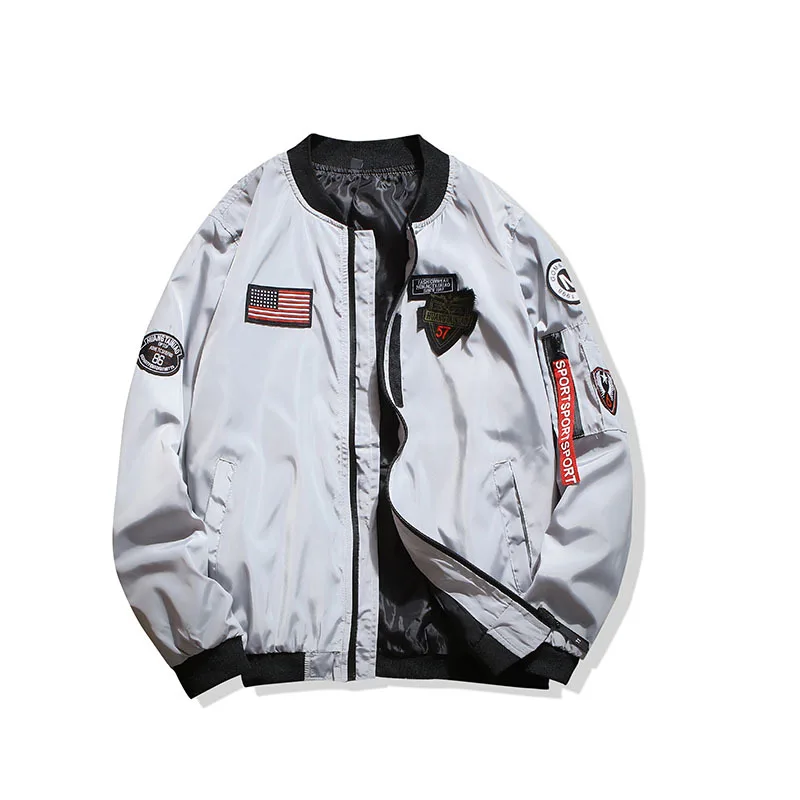 2022 best selling patch ma-1 new reversible design pilot jacket flight bomber thin jacket