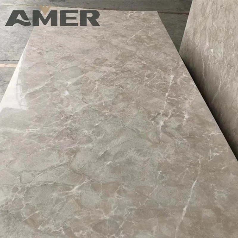 Amer factory price oem 1220*2440mm uv pvc foam marble sheet wall panel