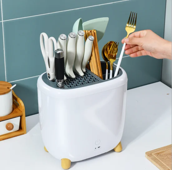 Kitchen Accessories Smart Knife Rack Universal Plastic Knife Holder Sterilizer