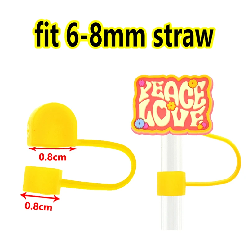 Wholesale Usa Warehouse 8mm Hawaii Straw Topper Charms Food Straw Topper Prime Cloud Straw Toppers For Tumblers