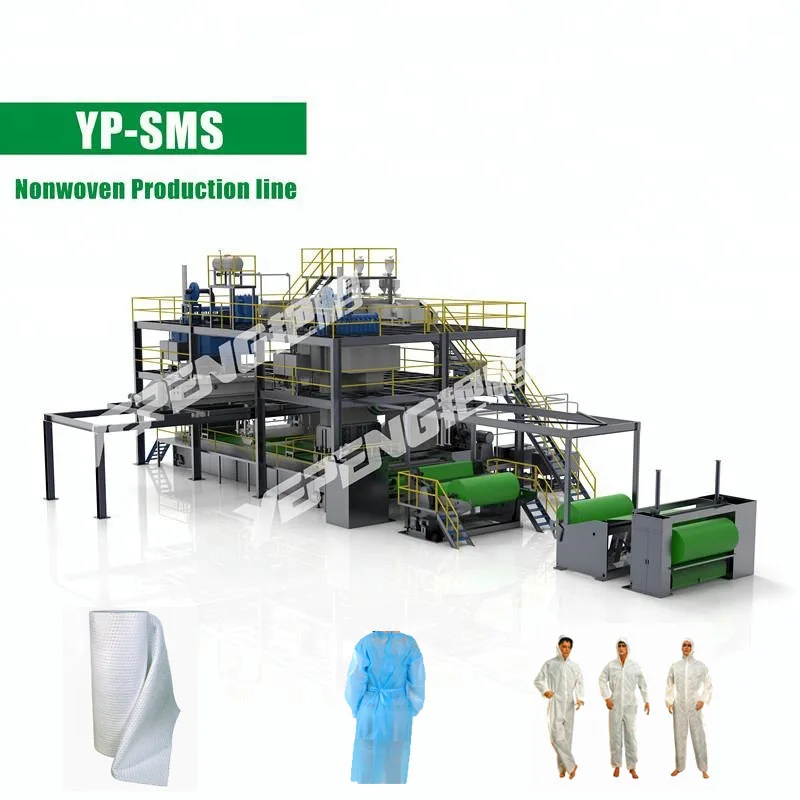 2022 Customized Yanpeng SMS spunmelt nonwoven production line nonwoven machine for baby diaper and mask