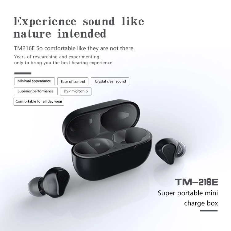 Tomore China Factory Price Mini Hearing Aid Wholesale Ear Care Daily Living Sound Amplifier Wireless Rechargeable Hearing Aids