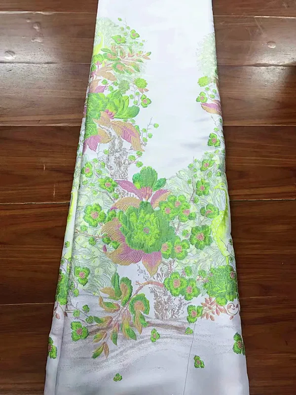 Position design polyester metallic ladies women suit woven designer evening party dress brocade jacquard clothing fabric