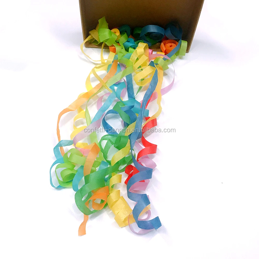 Premium colorful paper streamers creative converting holographic metallic rolls serpentine streamers