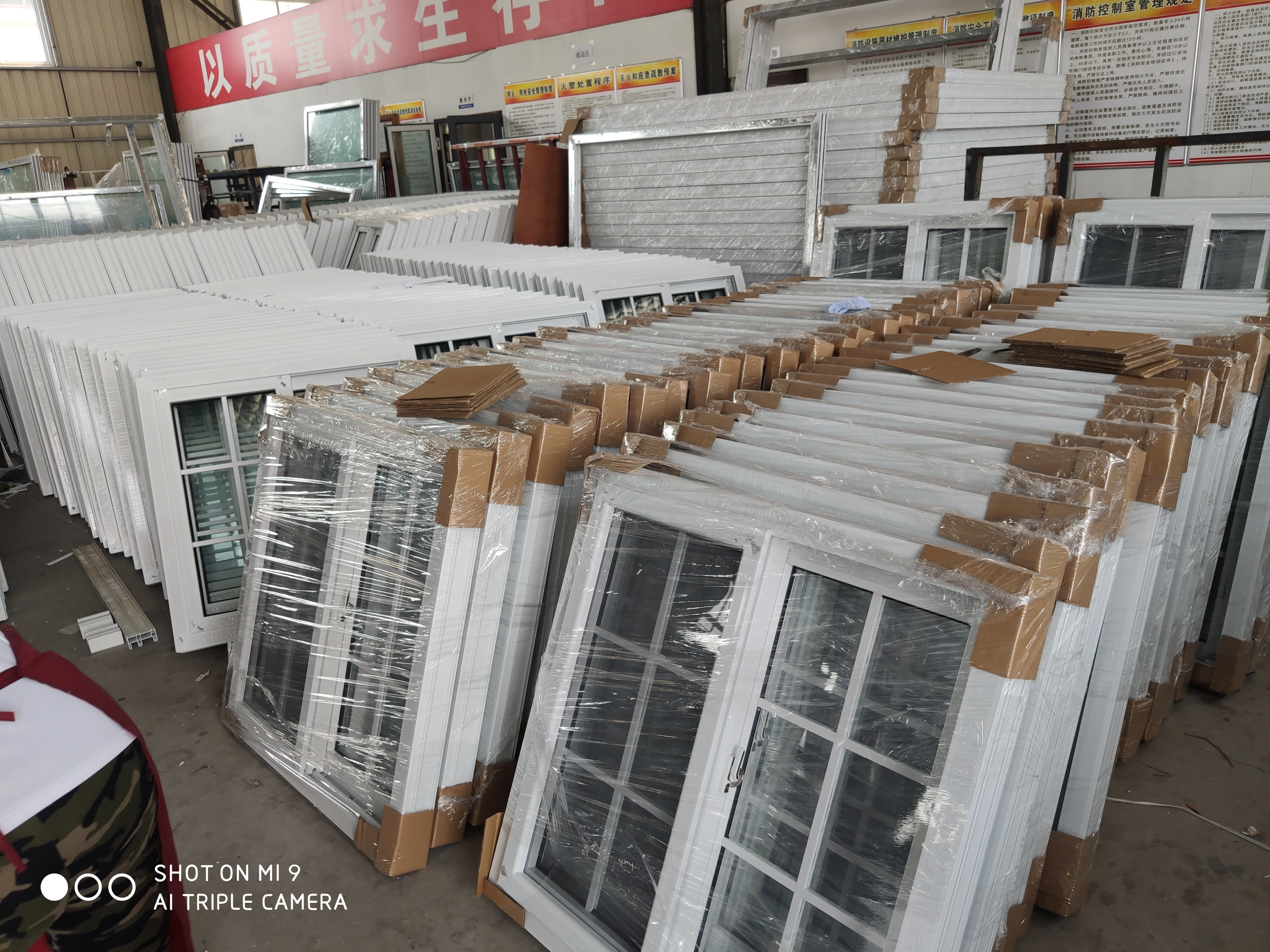 PVC Nigeria Sliding Windows UPVC Double Tempered Glass Windows for Home