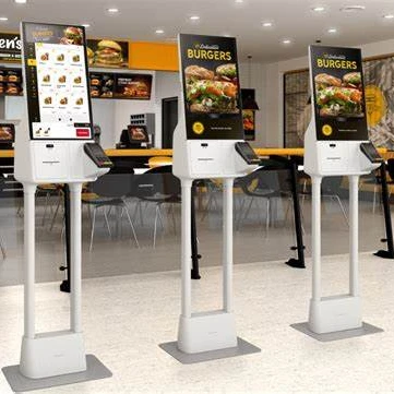 fast food free standing self service touch screen self order payment kiosk (1600623038413)