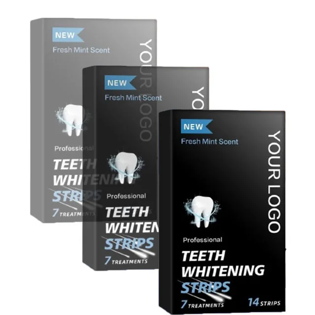 Mint Flavored Teeth Whitening Strip Effective Home Use Tooth Cleaning and Whitening Strip