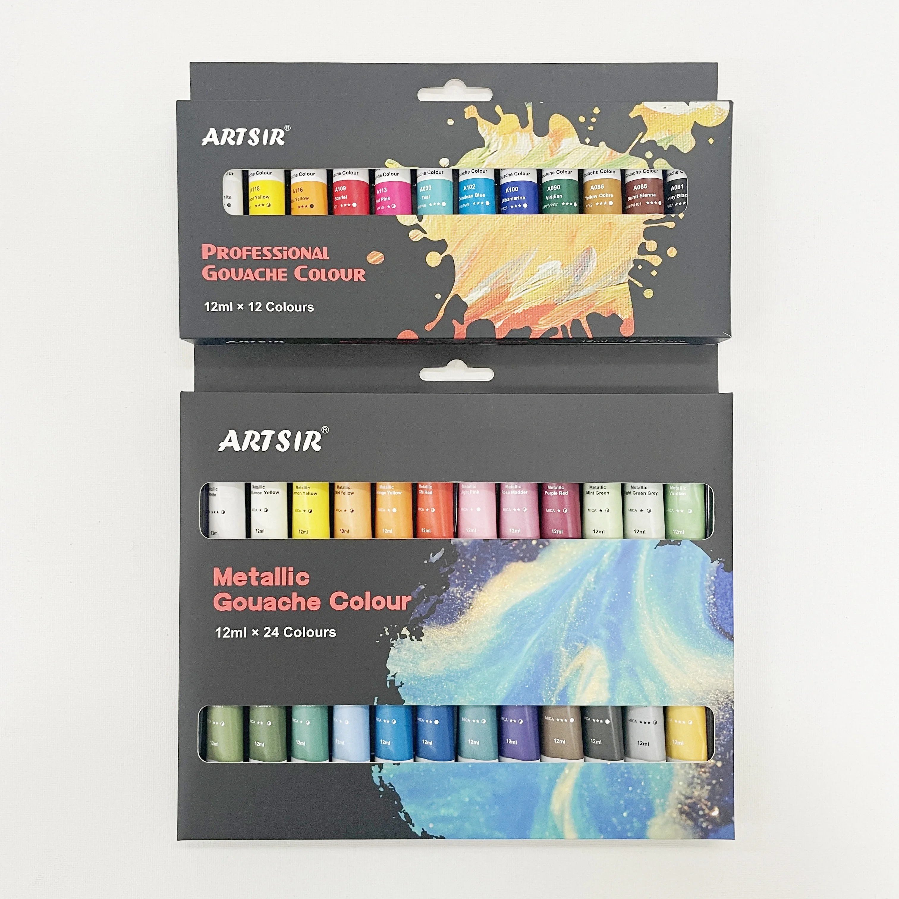 Multicolor Non-Toxic 12 Colors 12ml Set Professional Gouache Paint Painting Medium For Paper For Student