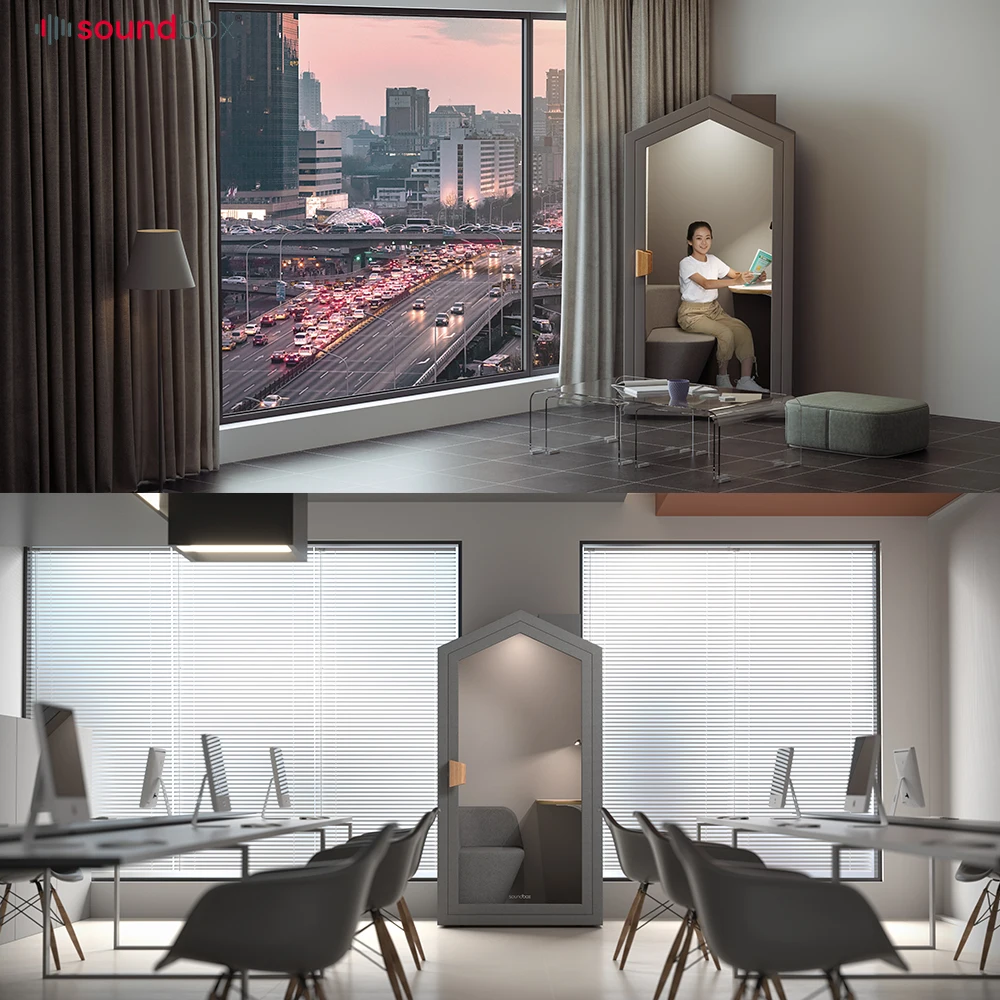 Noise Reduction Soundproof Office Home Pod Turbo Fresh Air System House Reading Mini Space