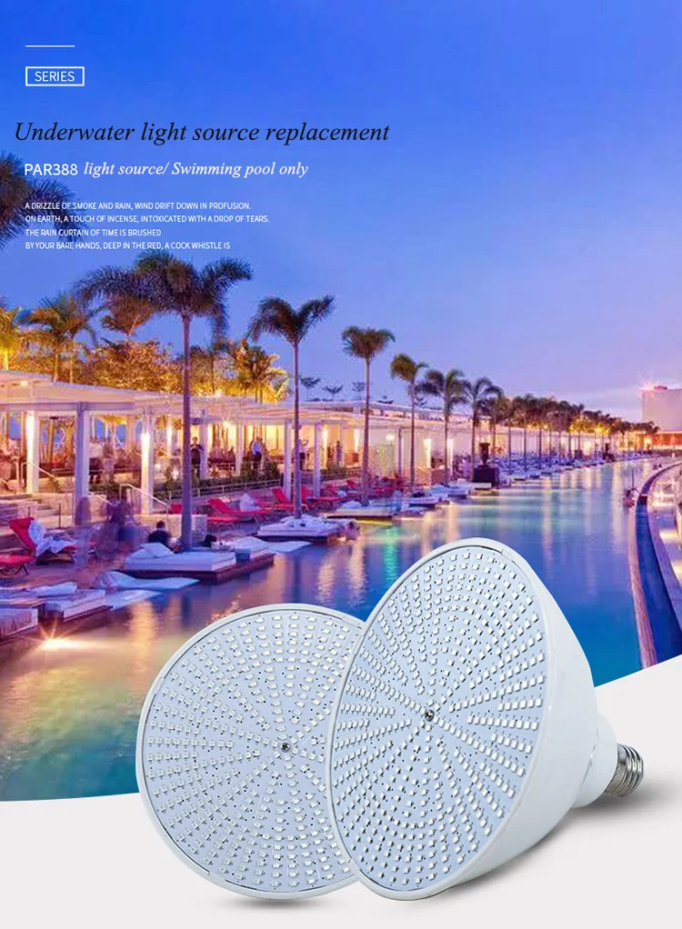 YJN5524 наружное дистанционное управление IP68 SMD E26e27 PAR38 RGB светодиодное Подводное освещение для
