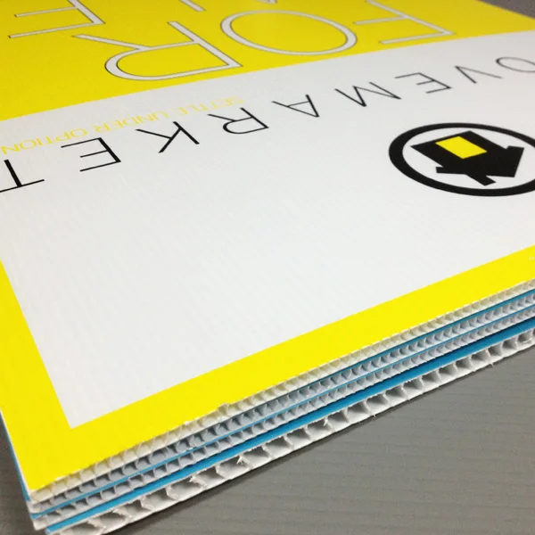 3mm PP Corrugated Plastic Corflute Signs Board Customized Correx Sign