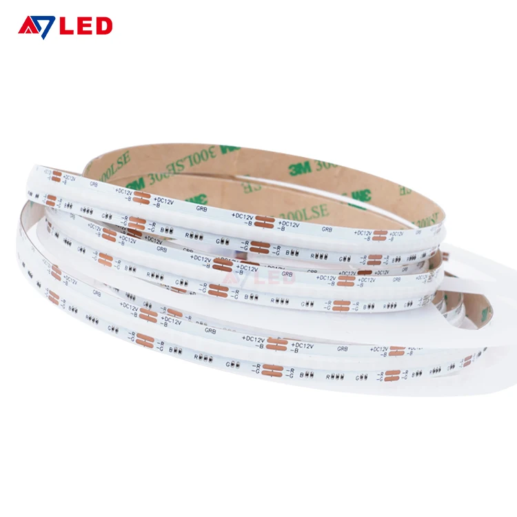 Addressable LED Strip Tuya COB 24v rgb FOB Linear Chips 5m Roll cinta led cob 24v rgb DC 12V ip65 waterproof rgb led strip