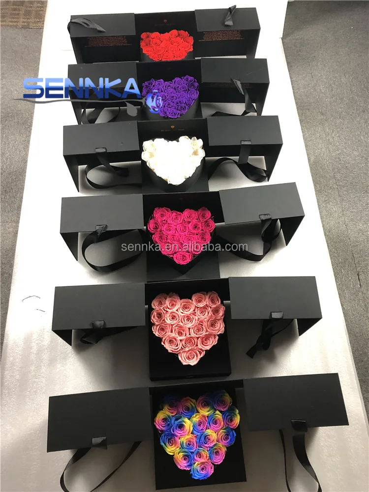 Preserved Rose in Luxury Gift Box Wedding individual Eternal Roses