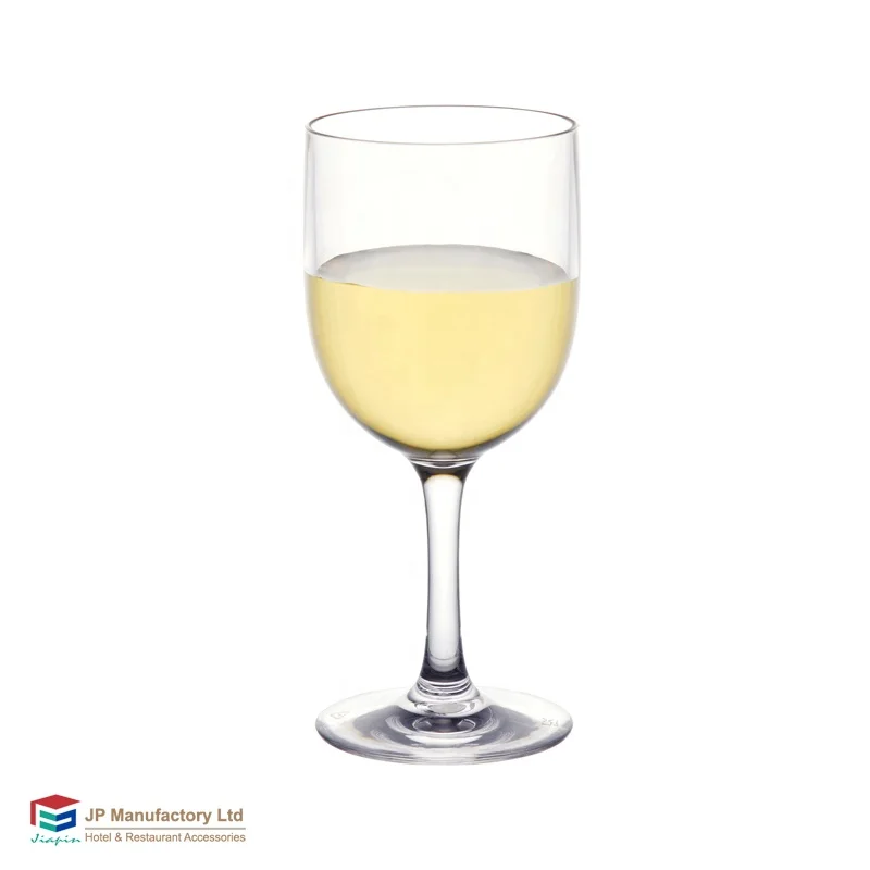 Colored Thick Stem Tulip Shaped plastic Wine Glass PC globet cup for bar and club